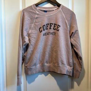 Brown coffee crew neck